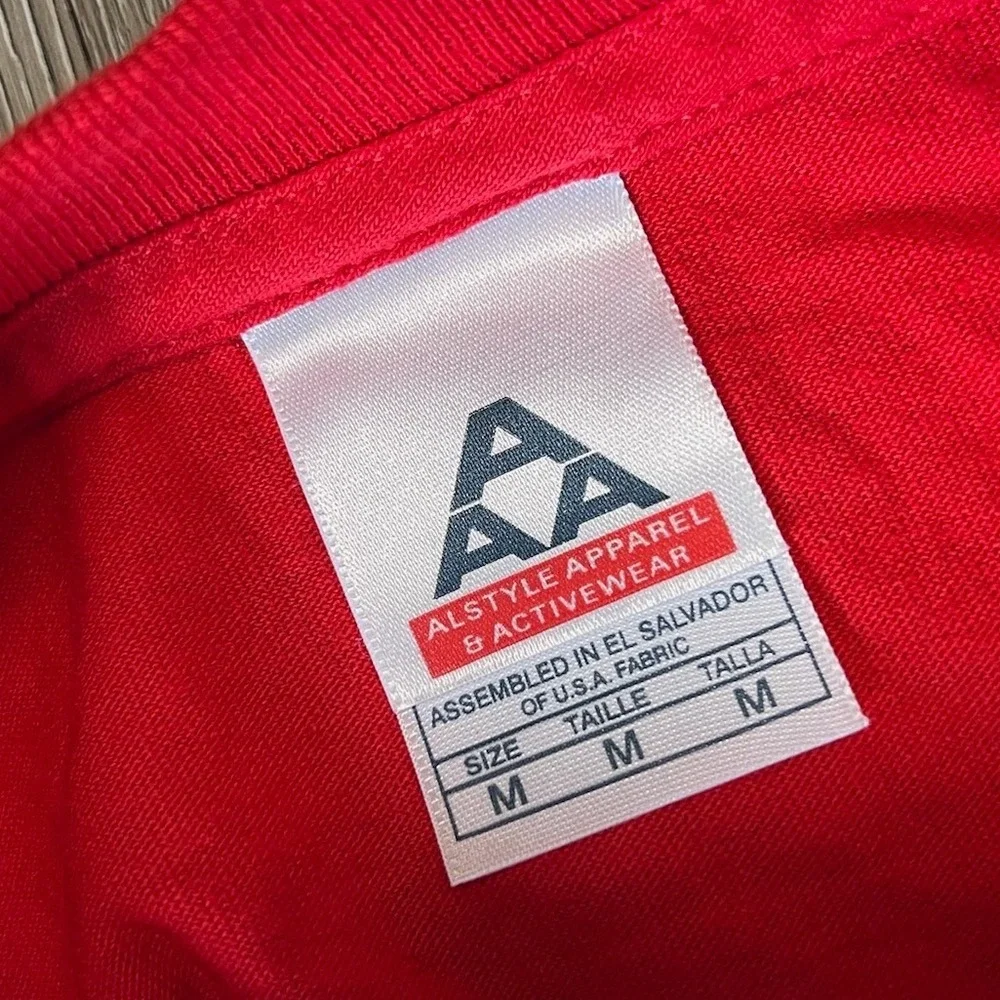Vintage Red Jumpsuit Apparatus Shirt Mens M Red Graphic Band Tee Emo Pop Punk